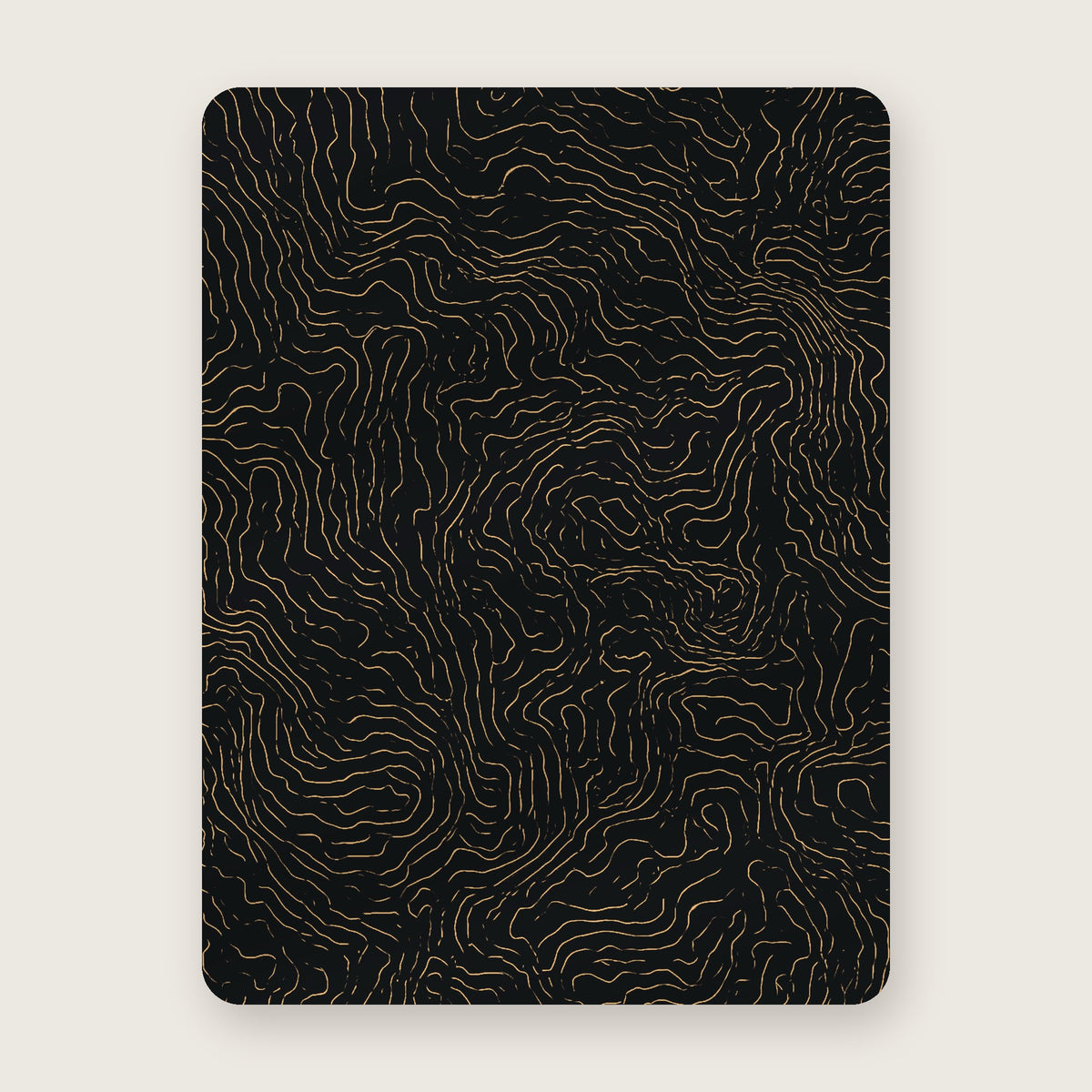 Contour Blanket – Gold Topographic Sherpa Fleece Blanket