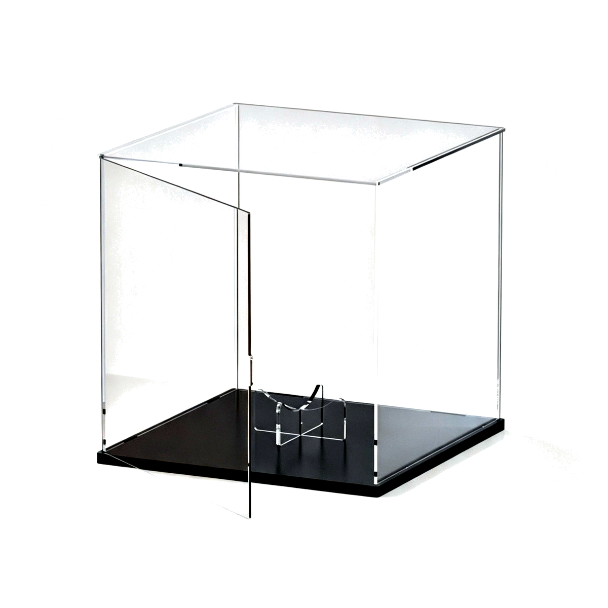 Premium Acrylic Football Display Case – Dustproof Ball Case with Stand