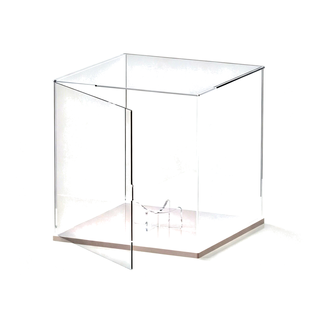 Premium Acrylic Football Display Case – Dustproof Ball Case with Stand