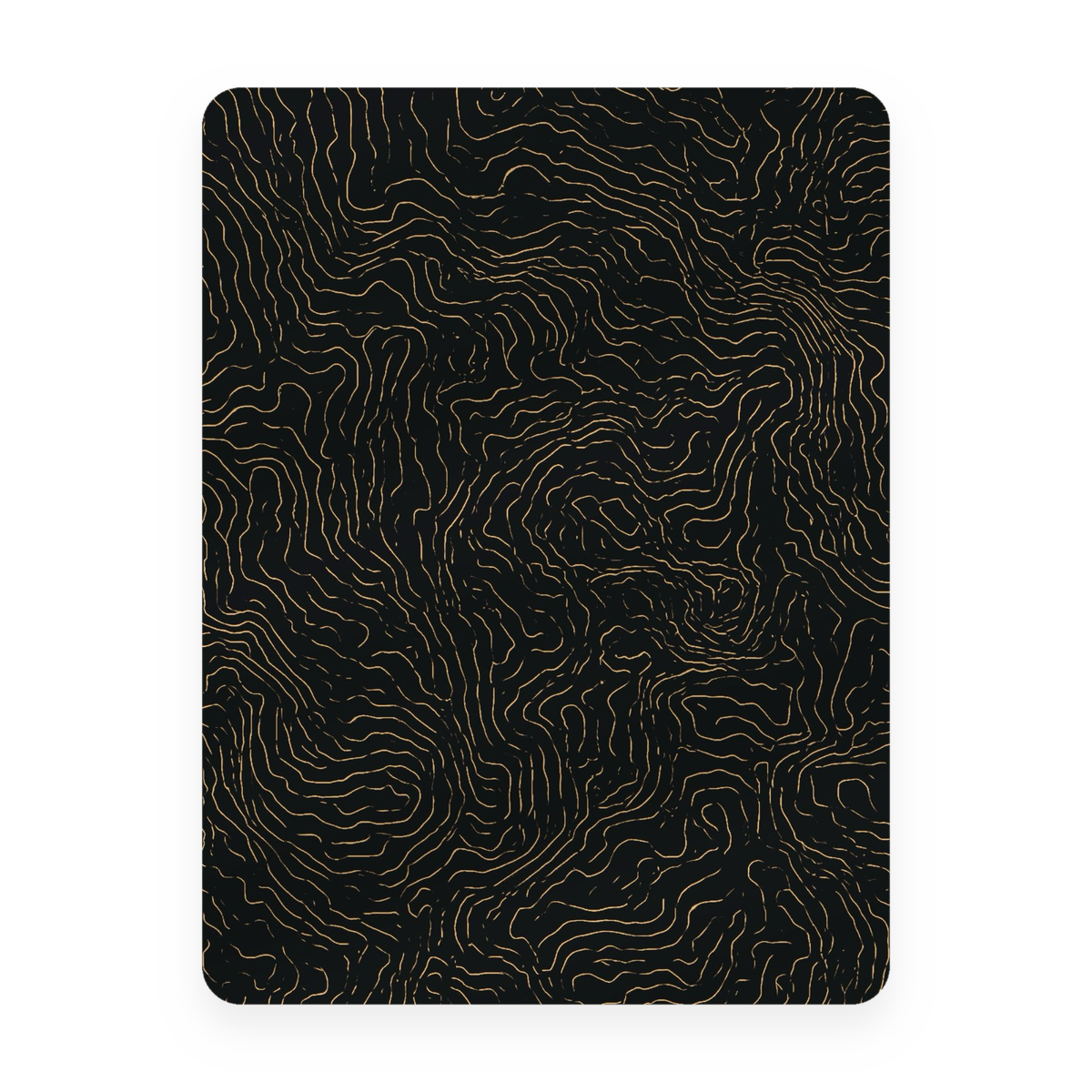 Contour Blanket – Gold Topographic Sherpa Fleece Blanket